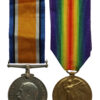 WW1 British War & Victory Medal Pair - Pte. G.E. Adams, 6th Bn. West Yorkshire Regiment