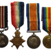 WW1 Military Medal Casualty Group of Four - Cpl. S. Gill, 1st Bn. Cambridgeshire Regiment - K.I.A. 26/9/17