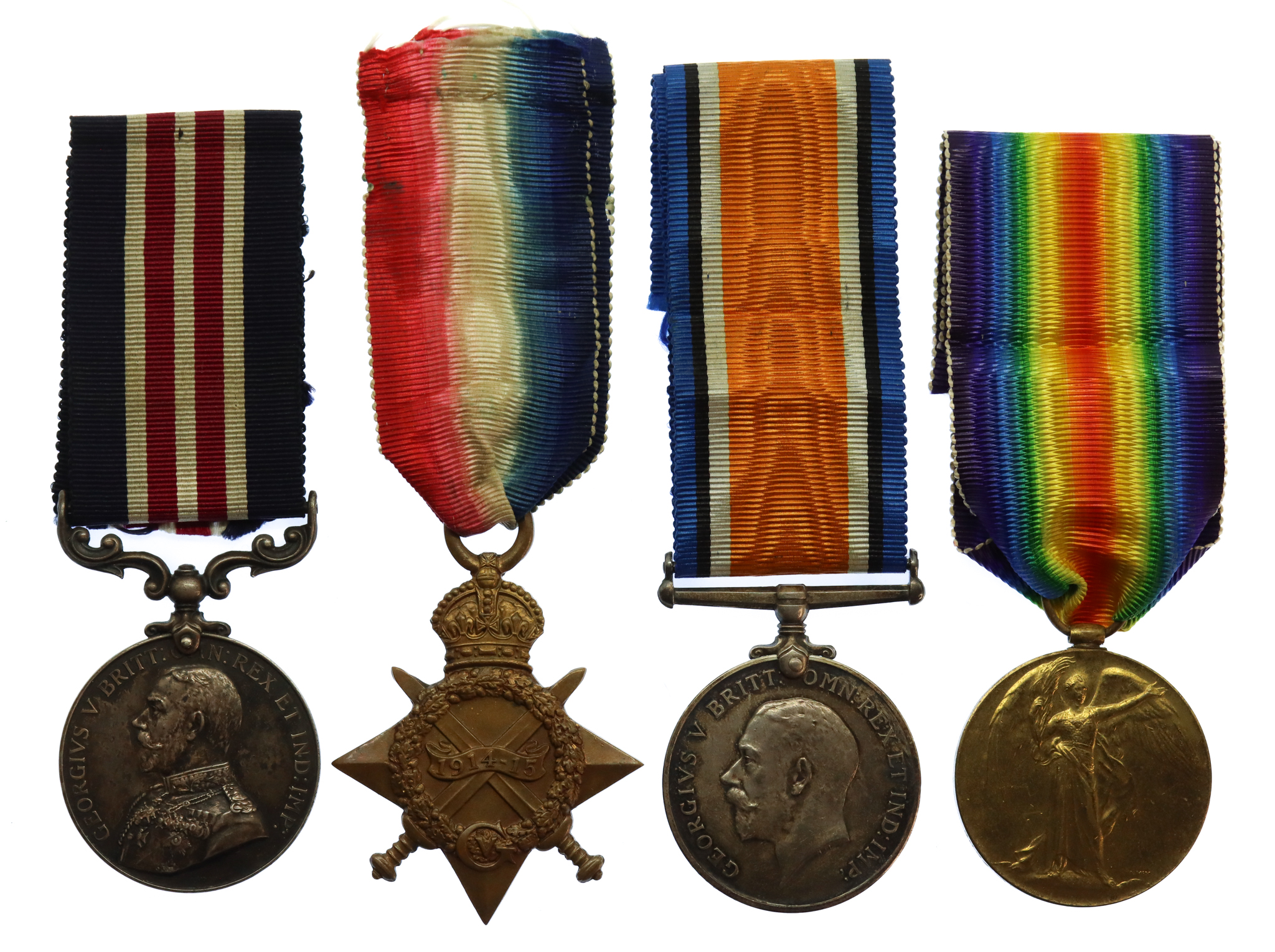 WW1 Military Medal Casualty Group of Four - Cpl. S. Gill, 1st Bn. Cambridgeshire Regiment - K.I.A. 26/9/17