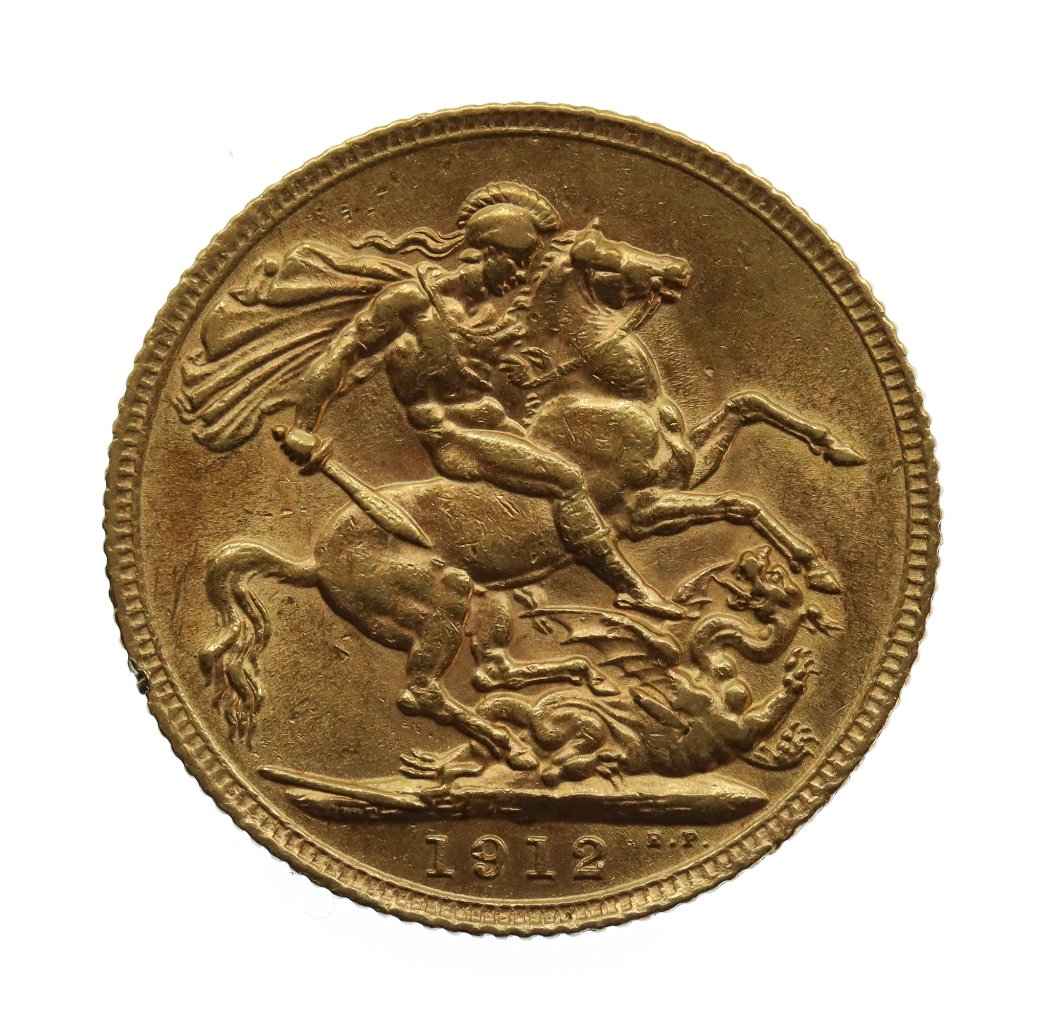 1912 George V 22ct Gold Full Sovereign Coin