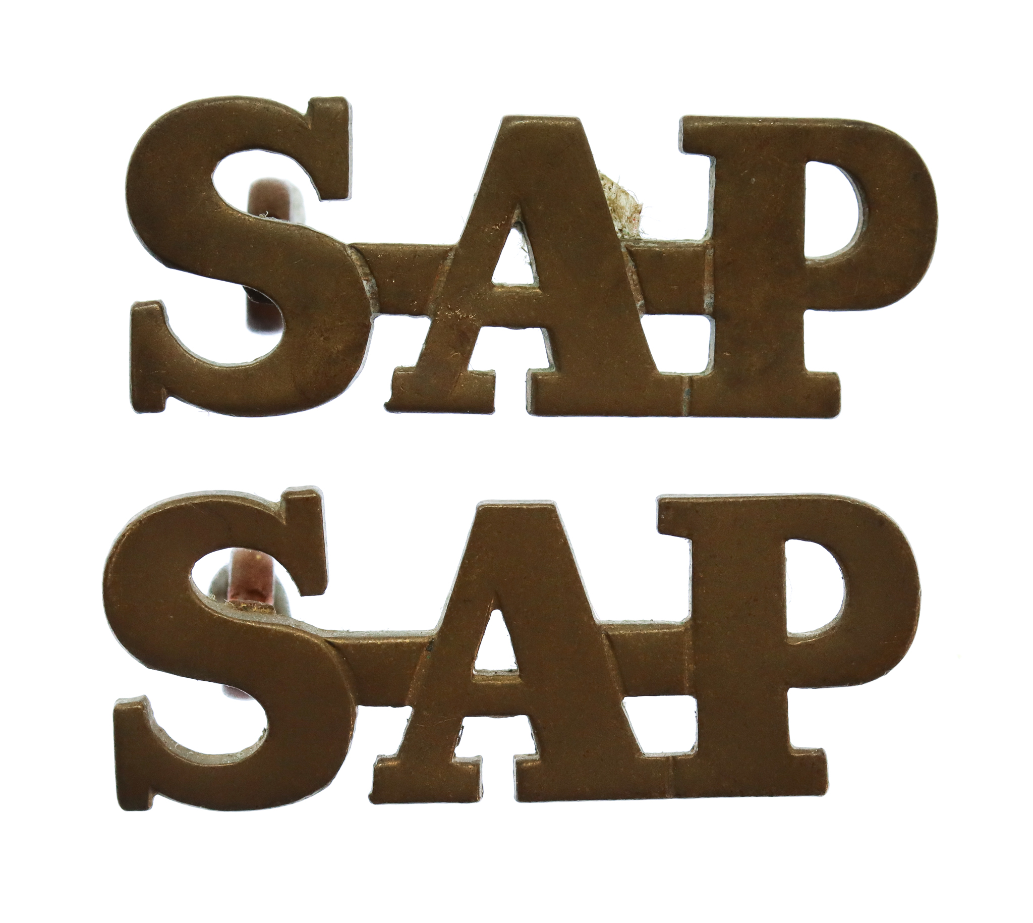 Pair of South African Police (S.A.P.) Shoulder Titles