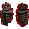 Pair of Royal Ulster Constabulary (R.U.C.) Anodised Collar Badges - Queen's Crown