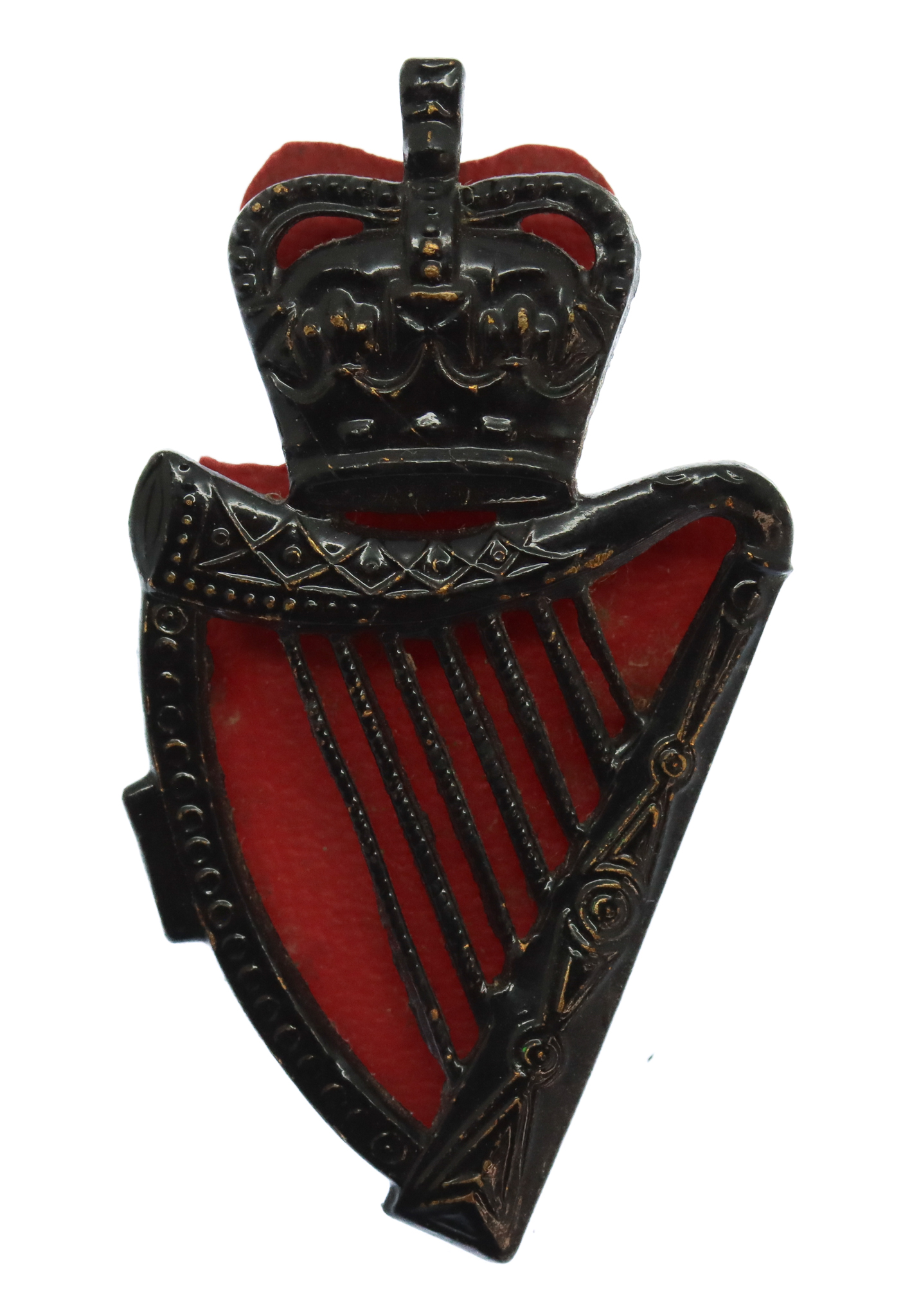 Royal Ulster Constabulary (R.U.C.) Cap Badge - Queen's Crown (7 strings)