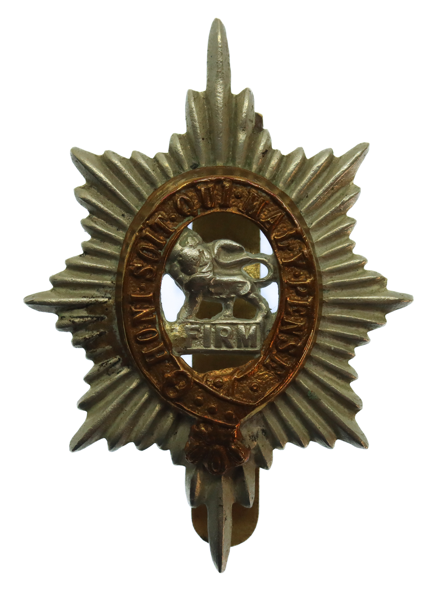 Worcestershire Regiment Bi-Metal Cap Badge
