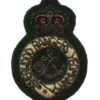 Sherwood Rangers Yeomanry Officer's Bullion Beret Badge - Queen's Crown