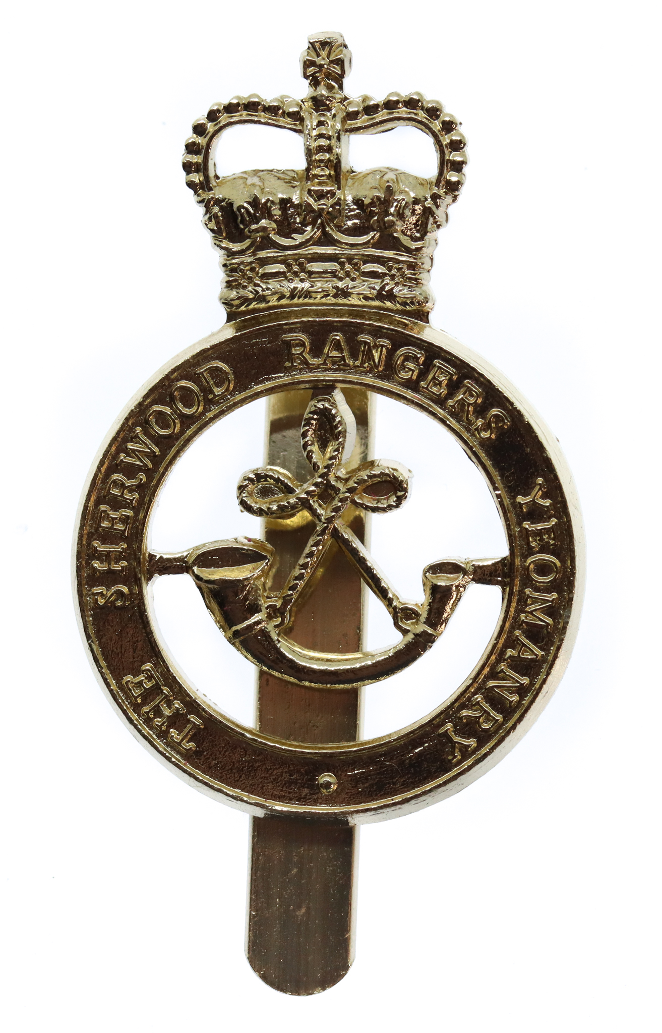 Sherwood Rangers Yeomanry Anodised (Staybrite) Cap Badge