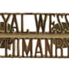 Royal Wessex Yeomanry (ROYAL WESSEX/YEOMANRY) Anodised (Staybrite) Shoulder Title