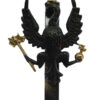 14th/20th King's Hussars Black Anodised (Staybrite) Cap Badge