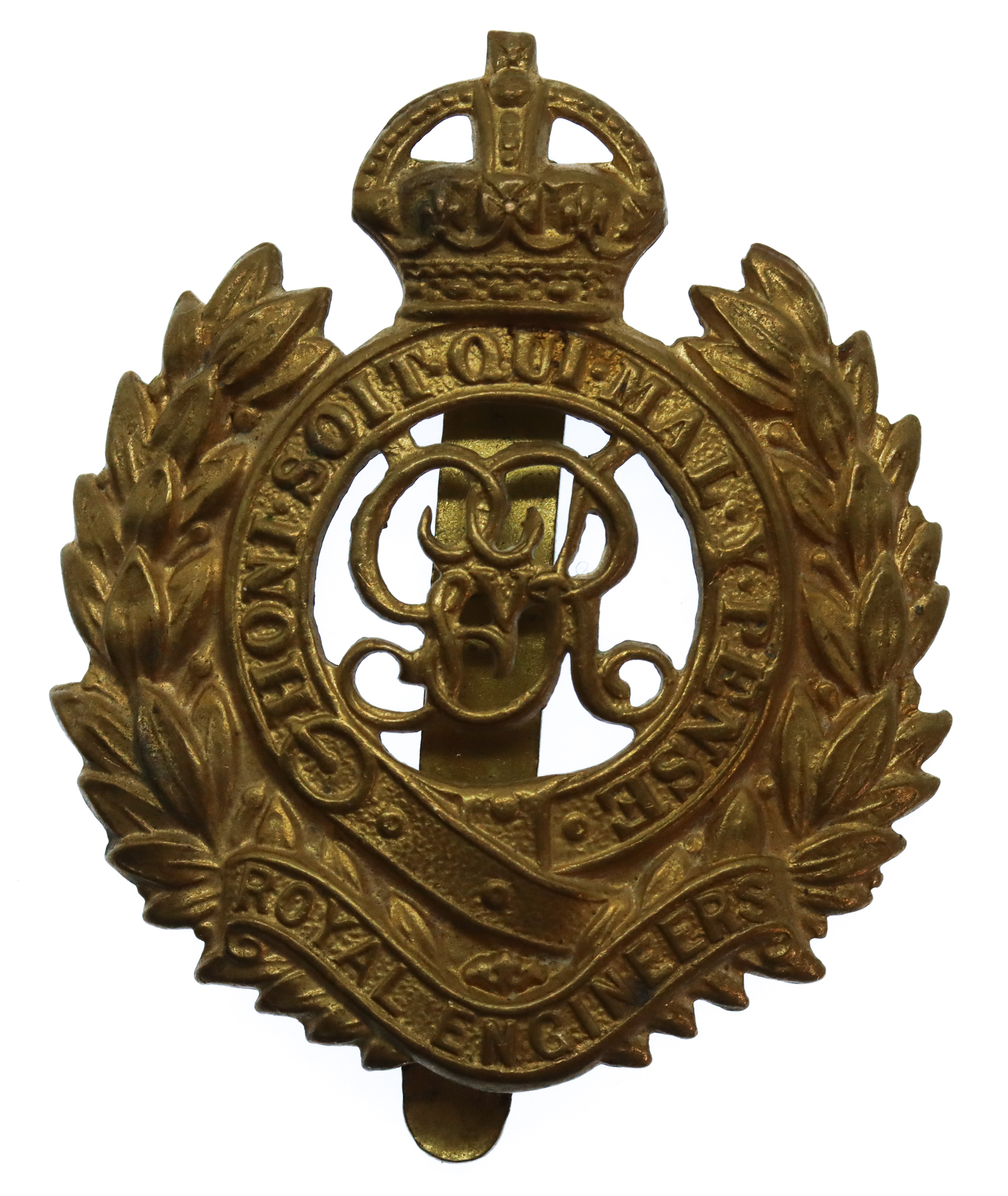 George V Royal Engineers Cap Badge