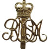 Royal Military School of Music Anodised (Staybrite) Cap Badge - Queen's Crown