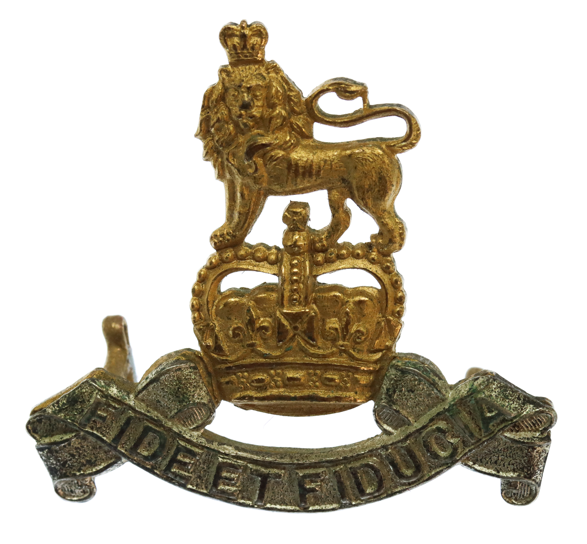 Royal Army Pay Corps (R.A.P.C.) Officer's Dress Cap Badge - Queen's Crown