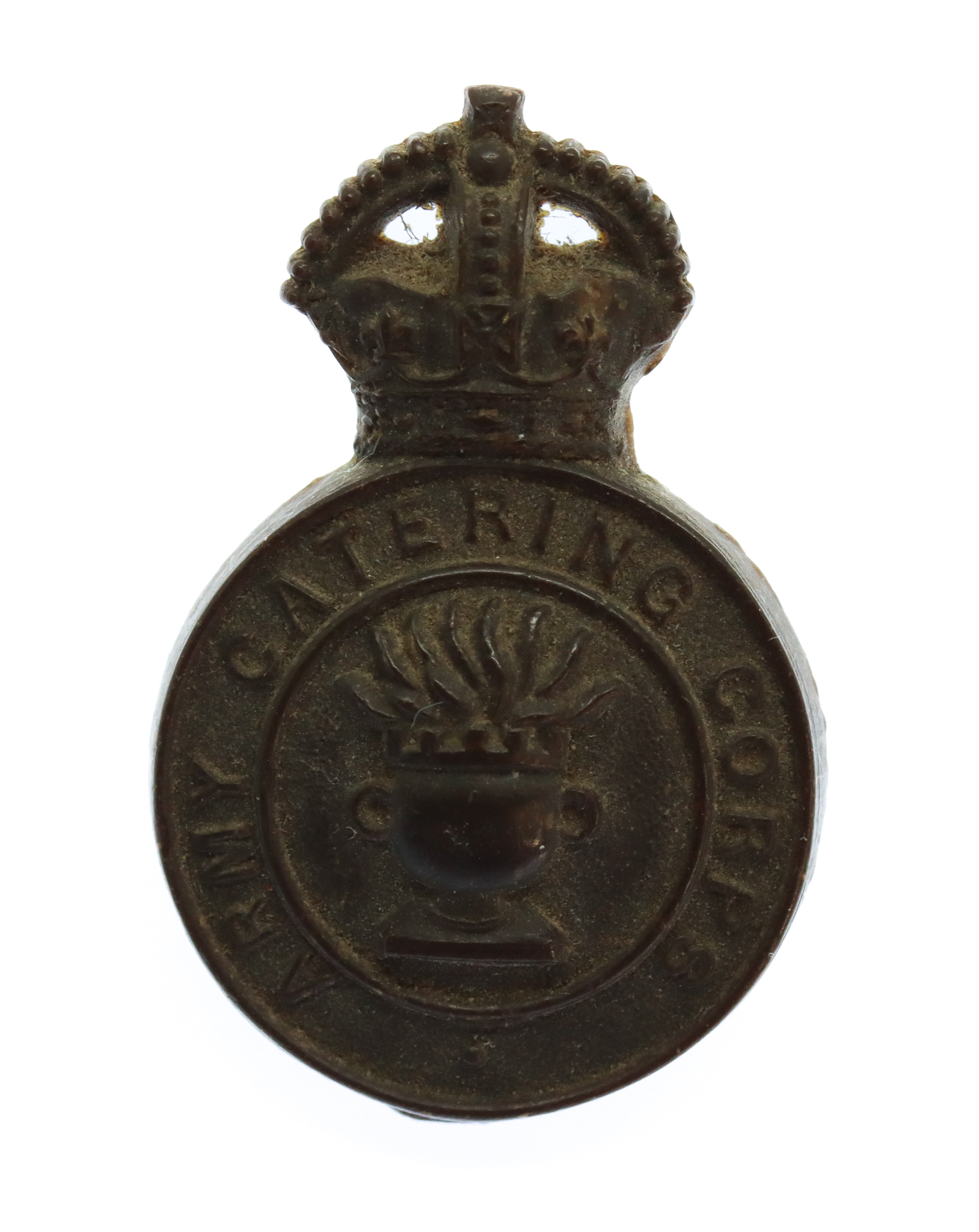 Army Catering Corps WW2 Plastic Economy Cap Badge 