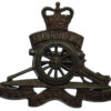 Royal Artillery Officer's Service Dress Cap Badge - Queen's Crown