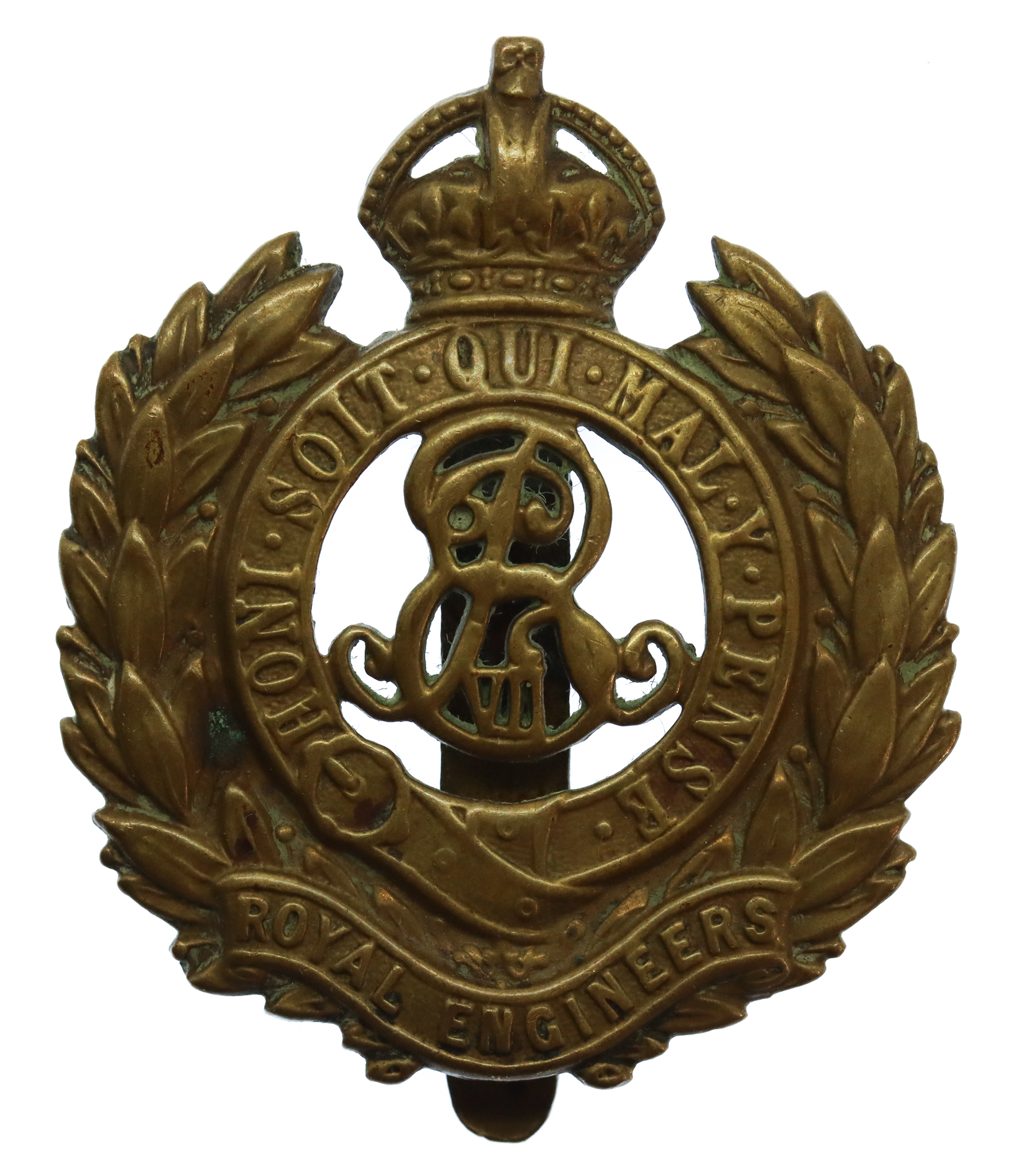 Edward VII Royal Engineers Cap Badge