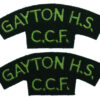 Pair of Gayton High School C.C.F. Cloth Shoulder Titles