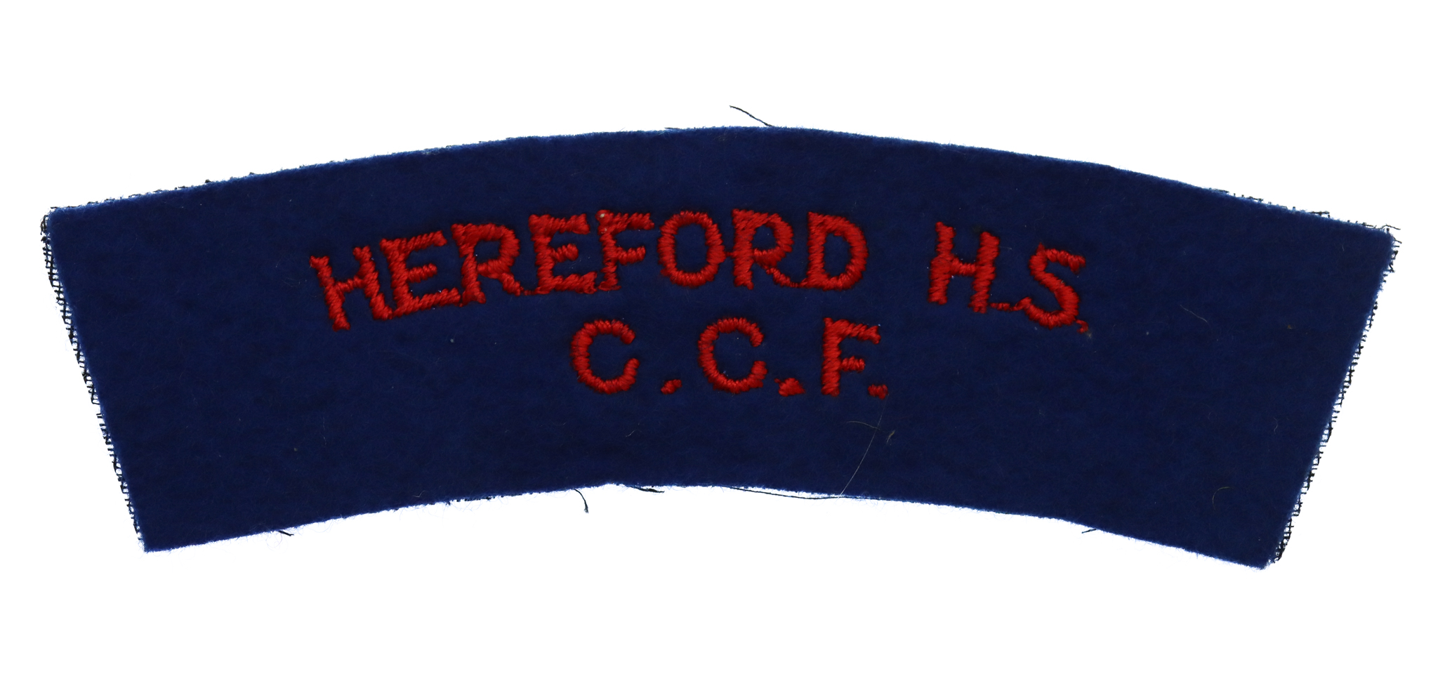 Hereford High School C.C.F. Cloth Shoulder Title