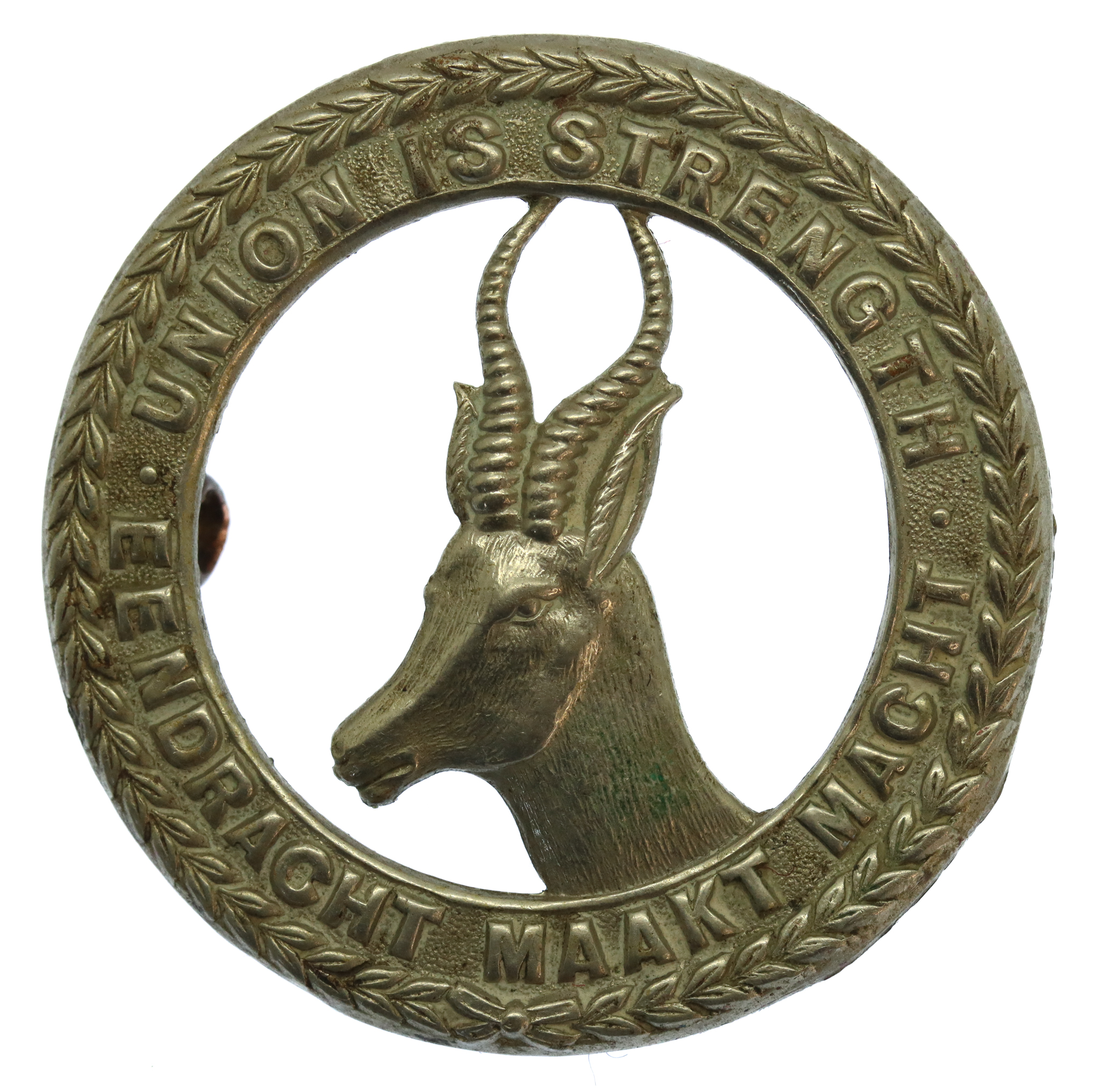 1st South African Infantry Brigade White Metal Cap Badge