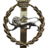 King's Own Royal Border Regiment Anodised (Staybrite) Cap Badge