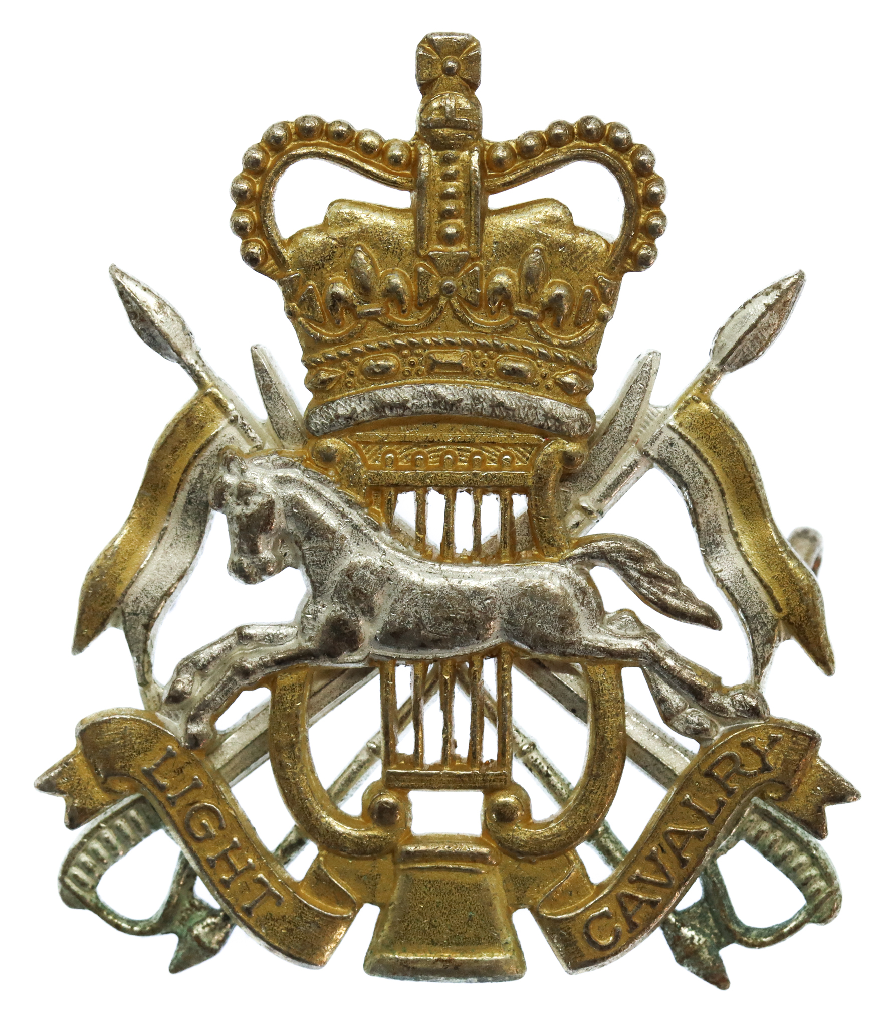 Light Cavalry Band Cap Badge - Queen's Crown