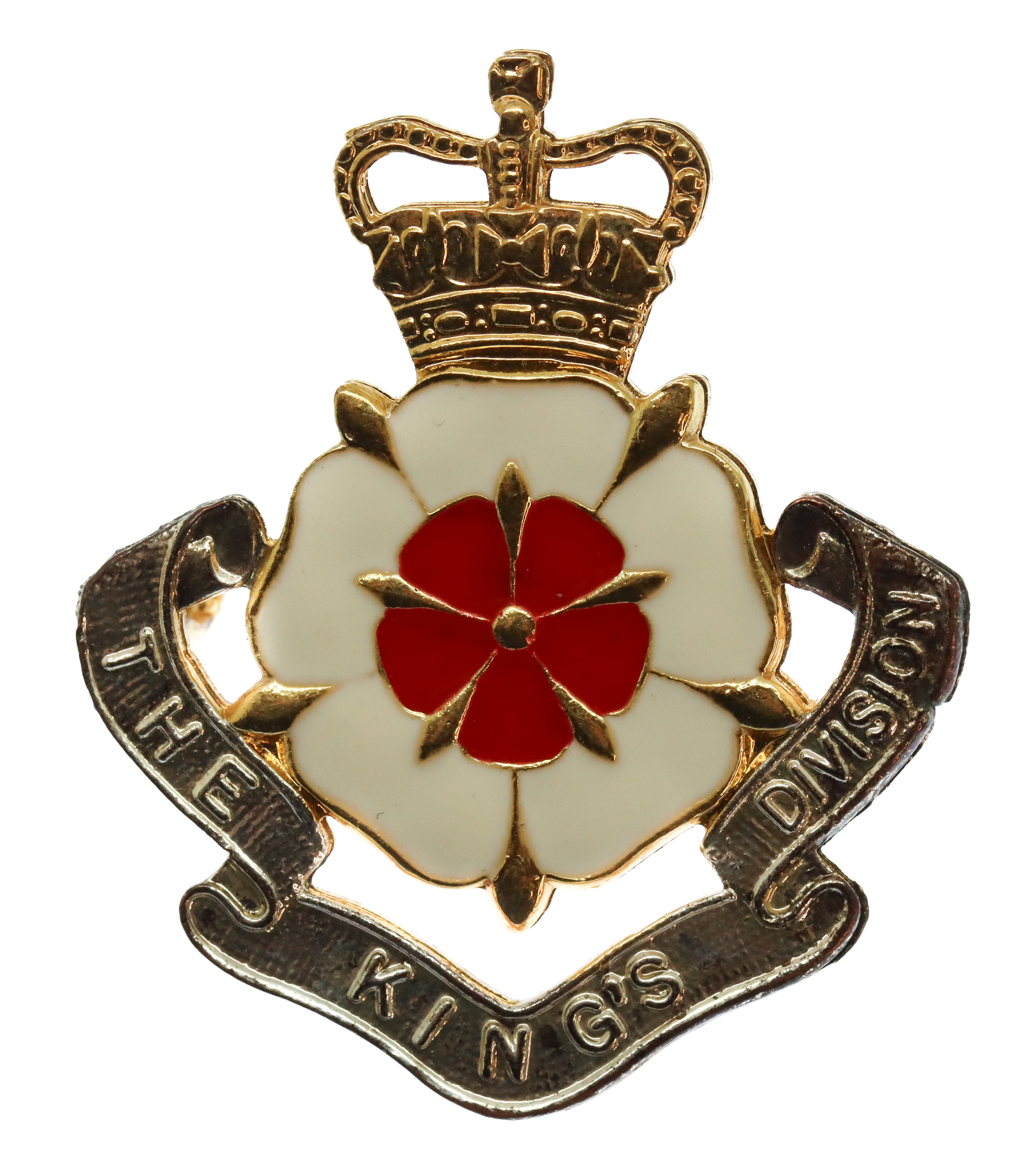 The King's Division Band Enamelled Cap Badge