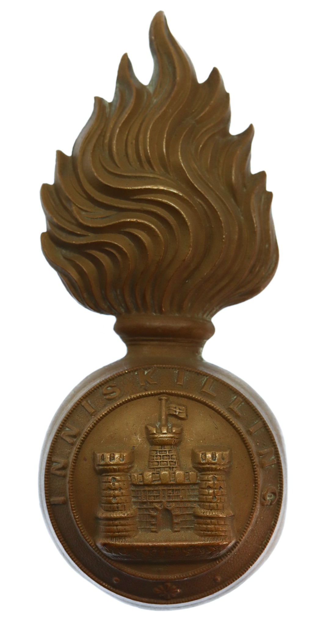 Royal Inniskilling Fusiliers Fur Cap Grenade Badge