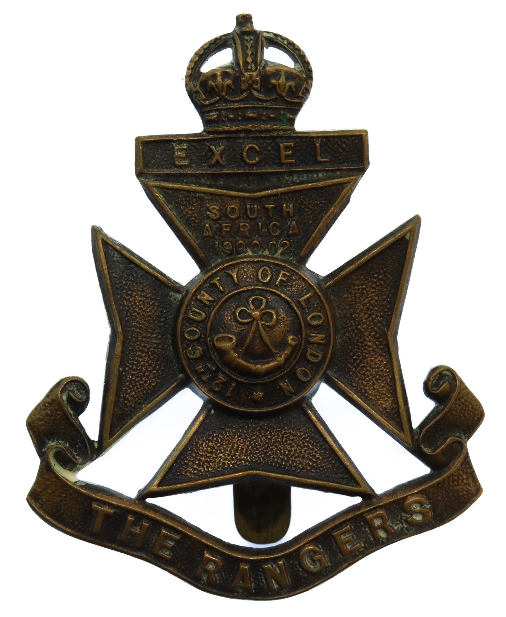 12th County of London Bn. (The Rangers) London Regiment Cap Badge