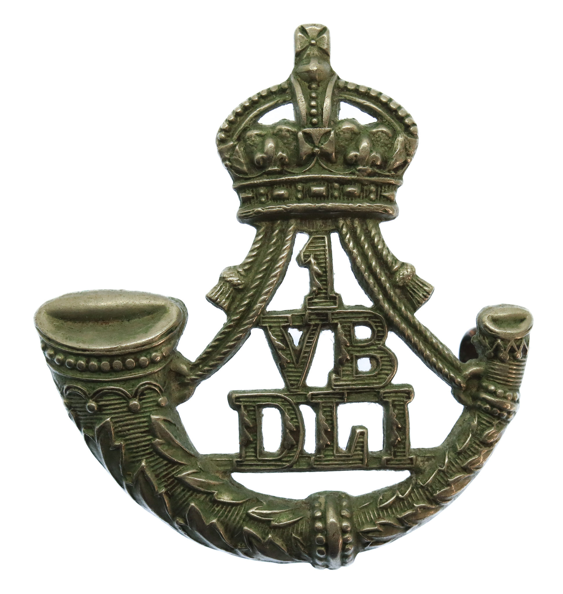 1st (Stockton on Tees) Volunteer Battalion Durham Light Infantry (D.L.I.) Cap Badge - c.1901-1908