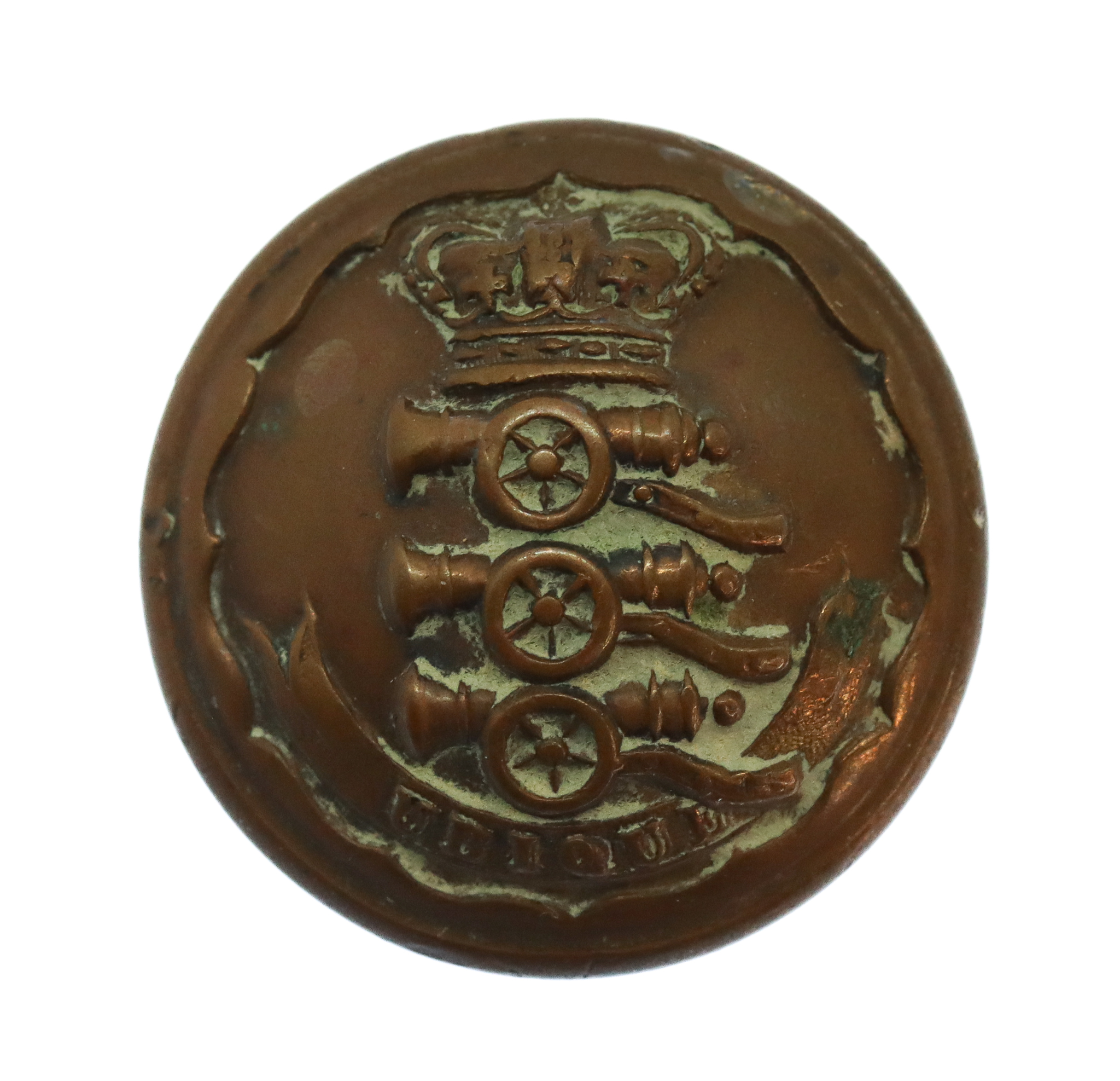 Early Victorian Royal Regiment of Artillery Officer's Button (23mm) - c.1840-1855