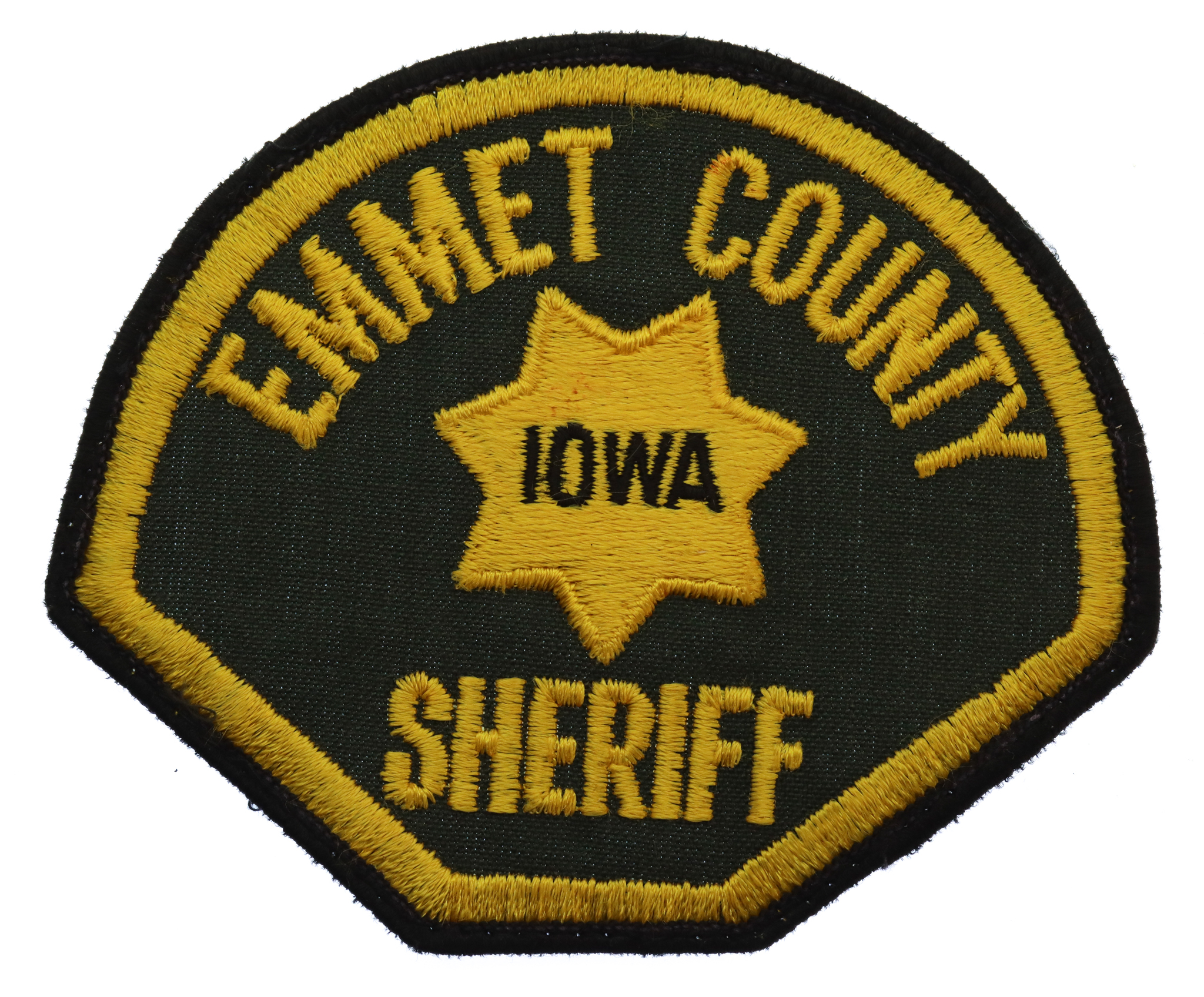 United States Emmet County Iowa Sheriff Cloth Patch Badge