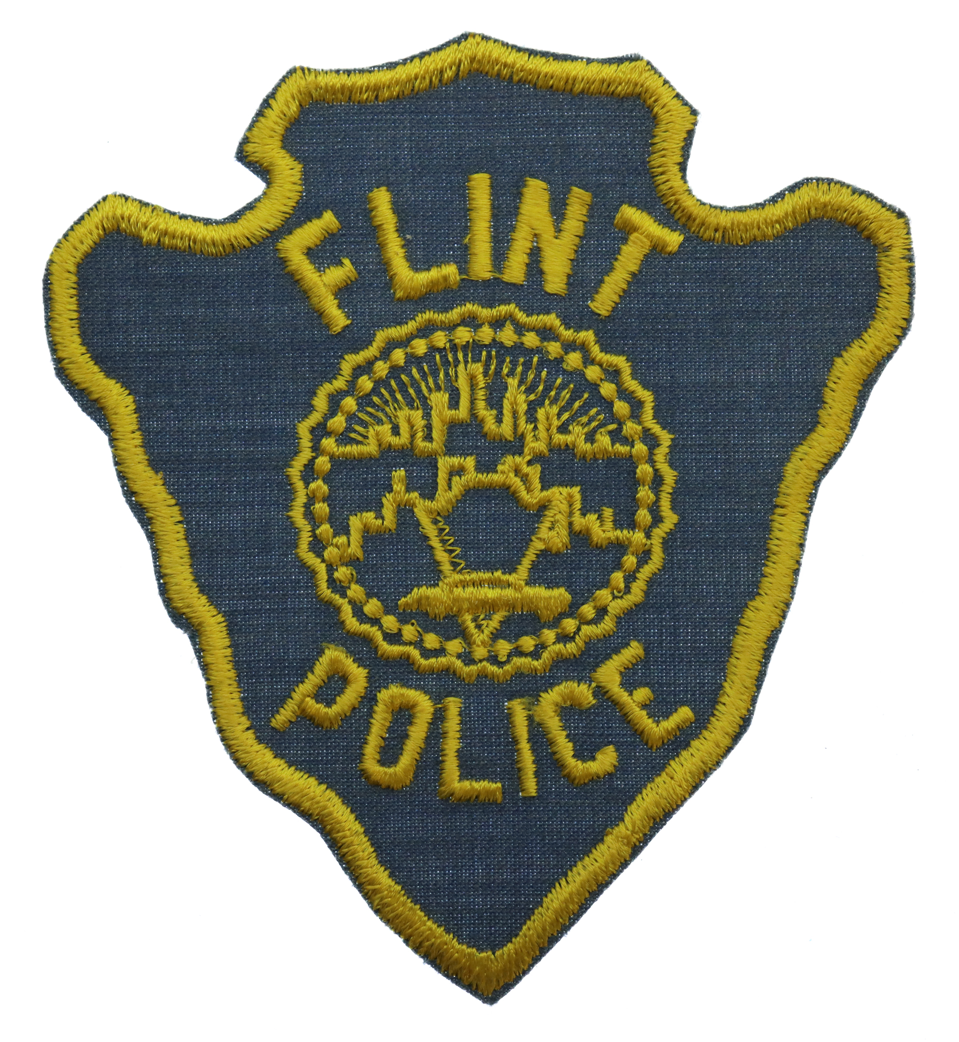 United States Flint Police Cloth Patch Badge