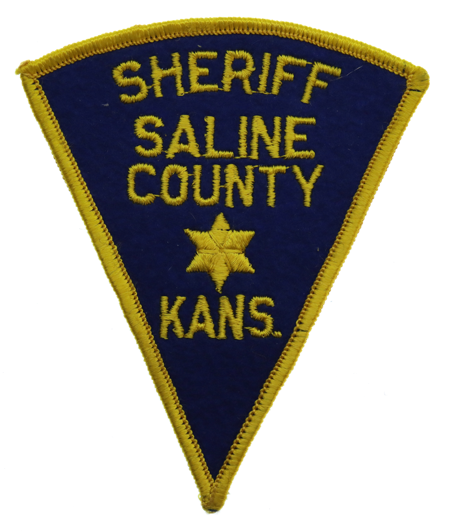 United States Saline County Kans. Sheriff Cloth Patch Badge