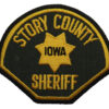 United States Story County Iowa Sheriff Cloth Patch Badge