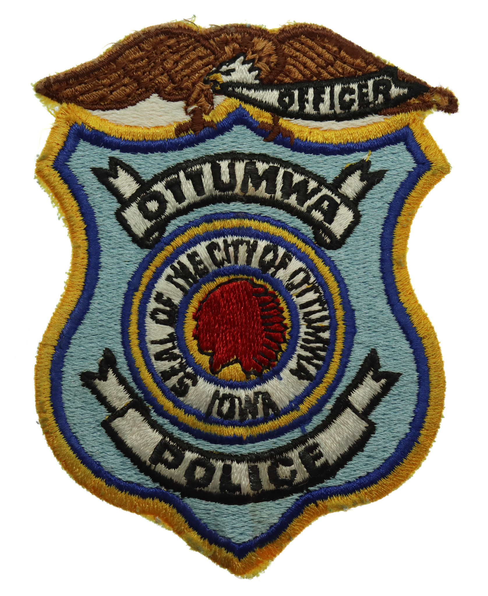 United States Ottumwa Police Officer Cloth Patch Badge