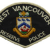 Canadian West Vancouver Reserve Police Cloth Patch Badge