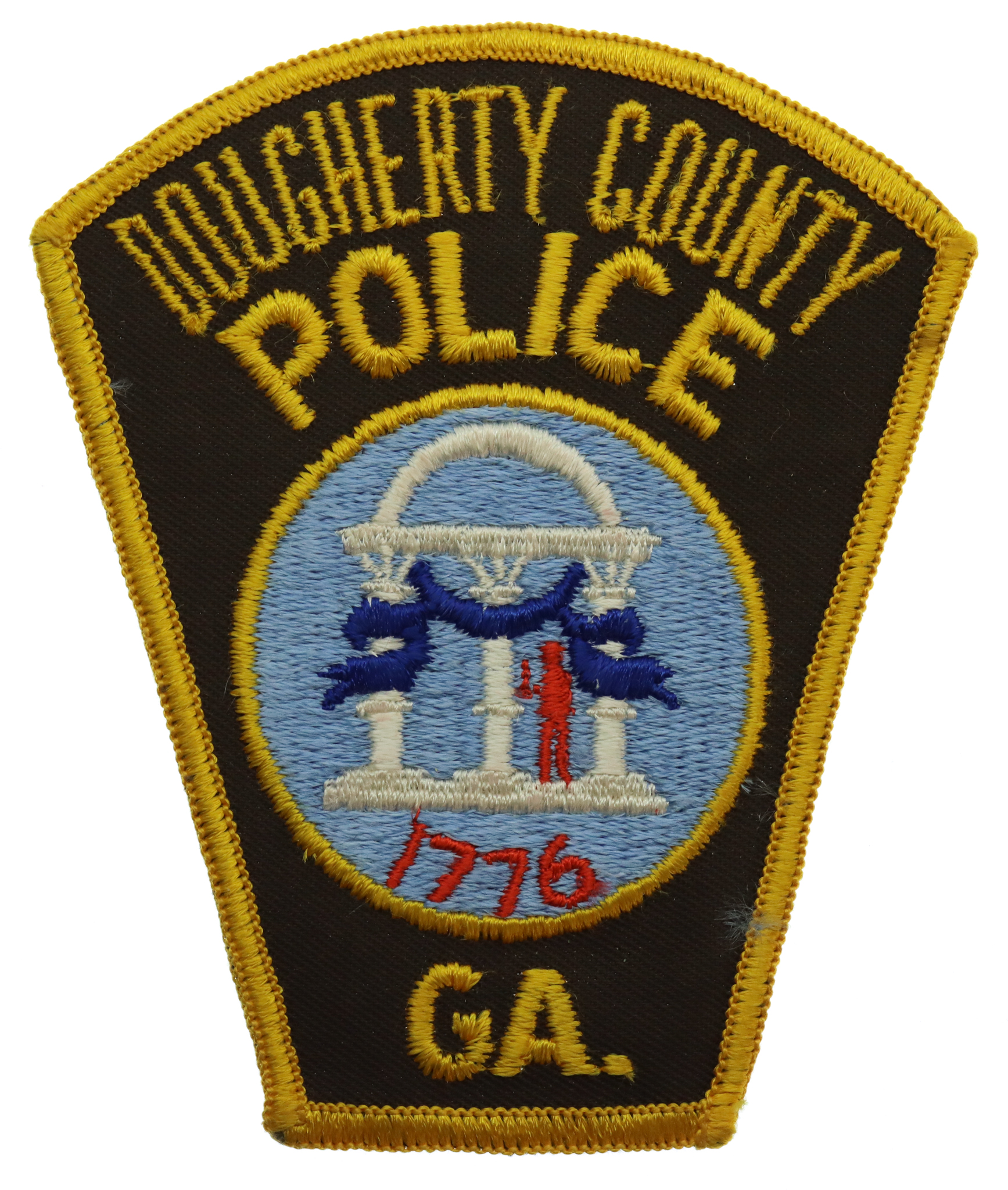 United States Dougherty County GA. Police Cloth Patch Badge