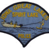 United States Iowa Great Lakes Spirit Lake Police Cloth Patch Badge