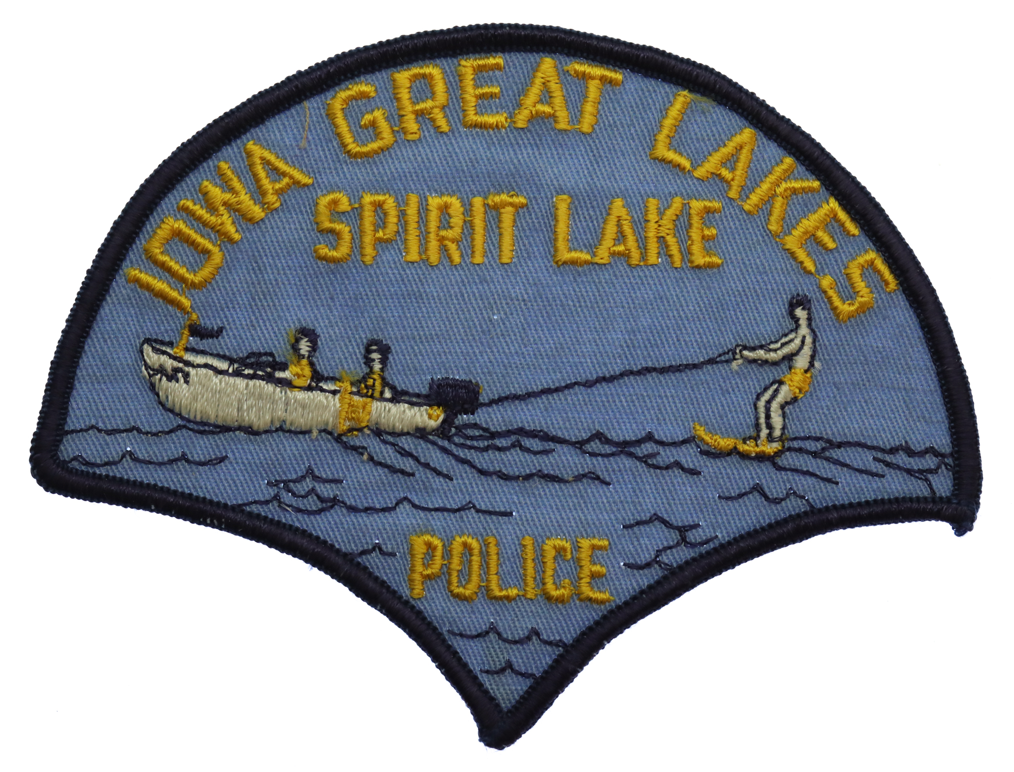 United States Iowa Great Lakes Spirit Lake Police Cloth Patch Badge