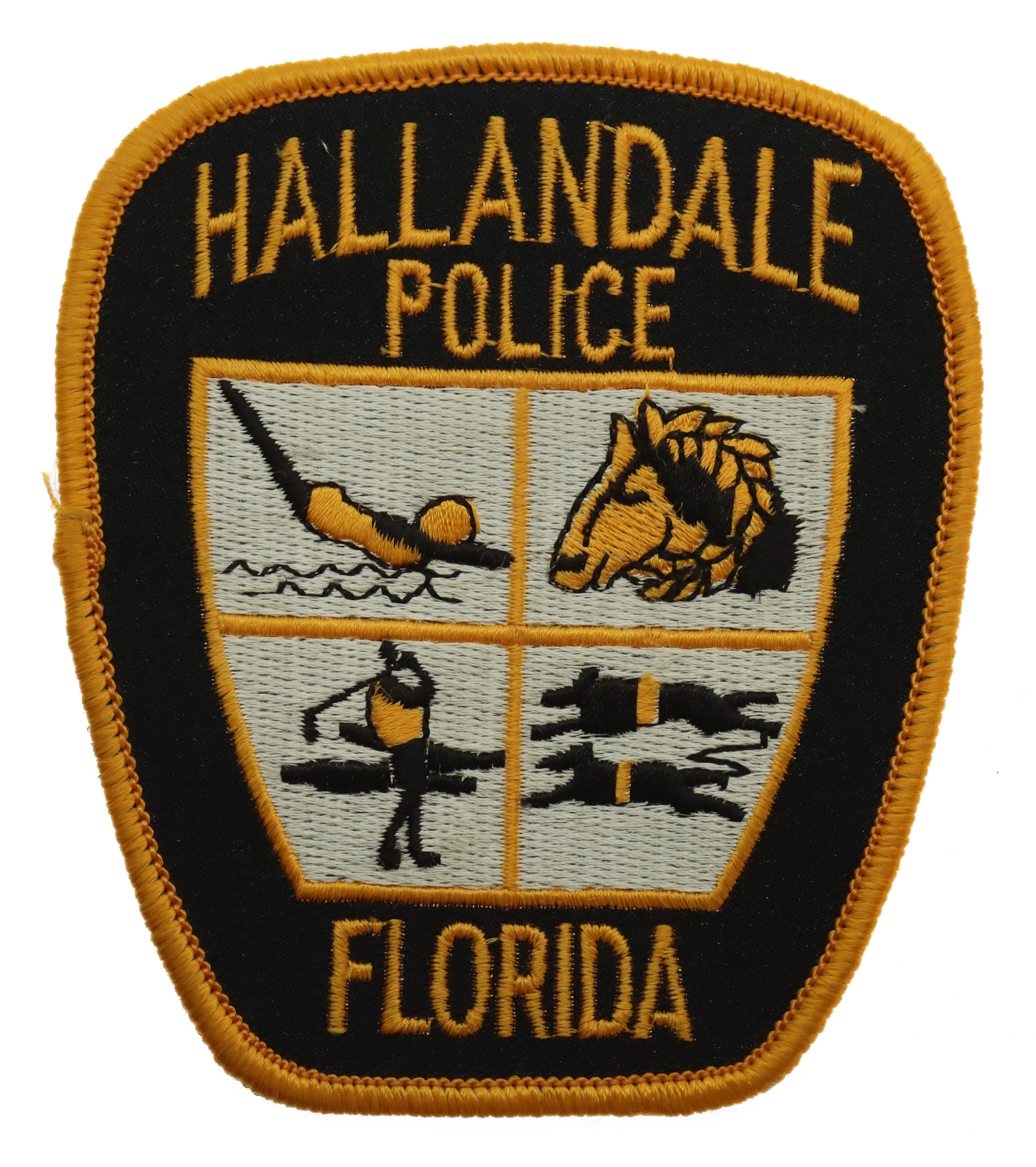 United States Hallandale Police Florida Cloth  Patch Badge