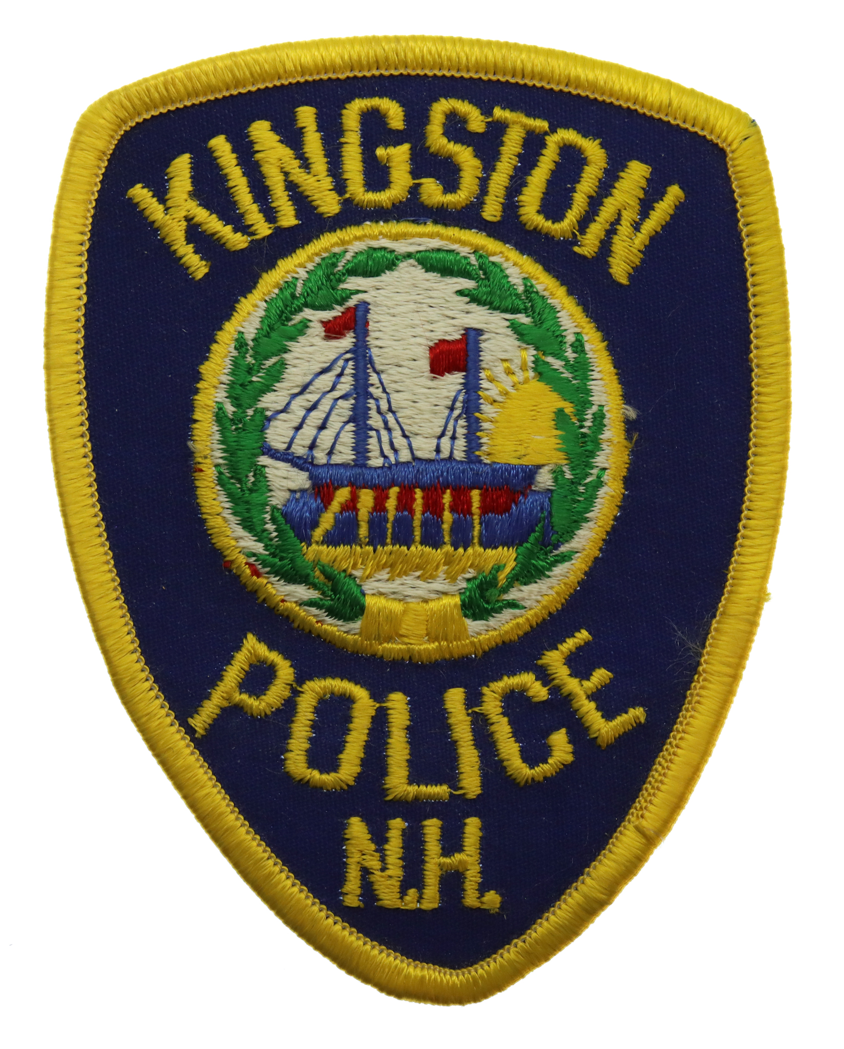 United States Kingston Police N.H. Cloth Patch Badge