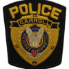 United States Carroll Police Cloth Patch Badge
