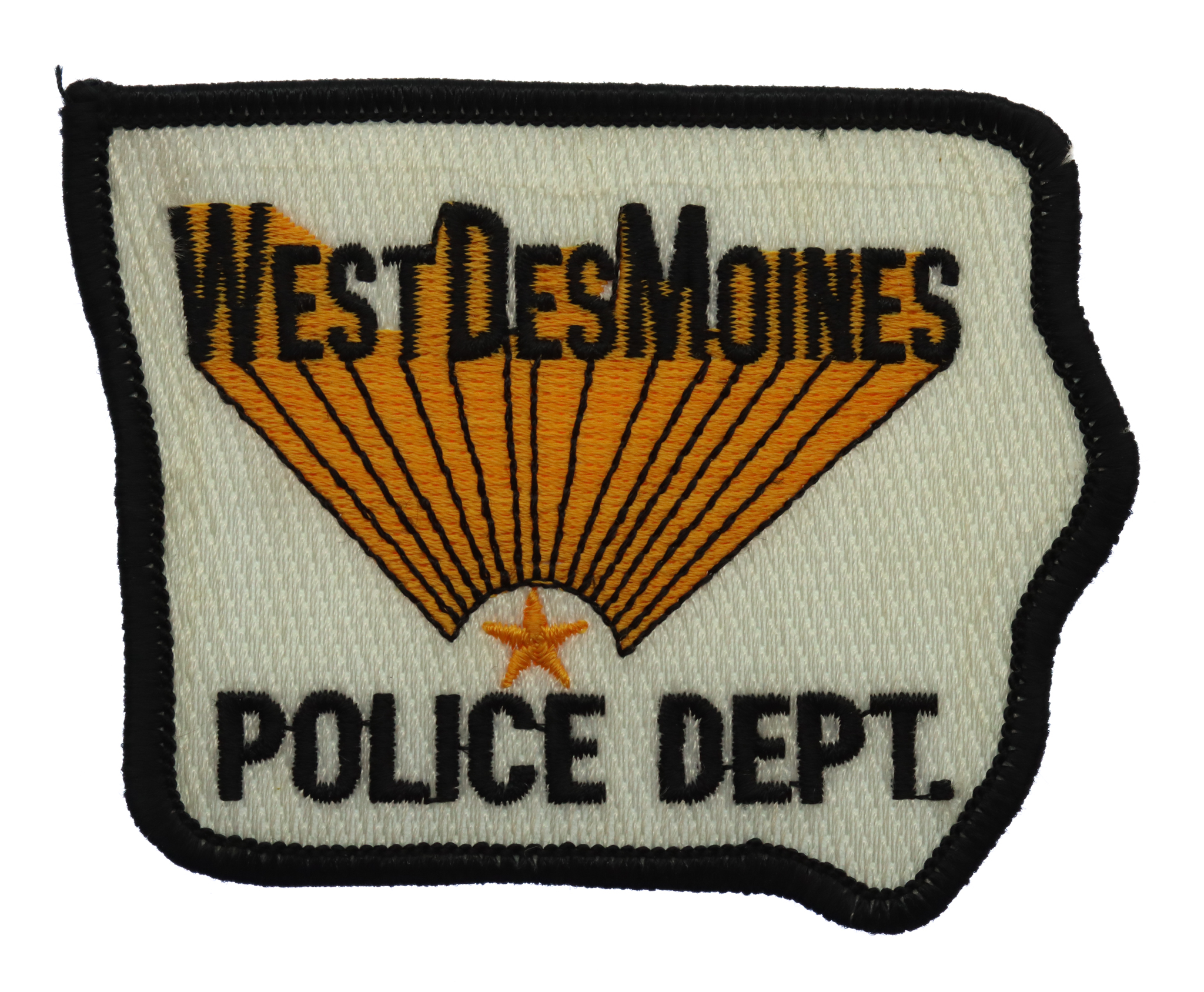 United States West Des Moines Police Dept. Cloth Patch Badge