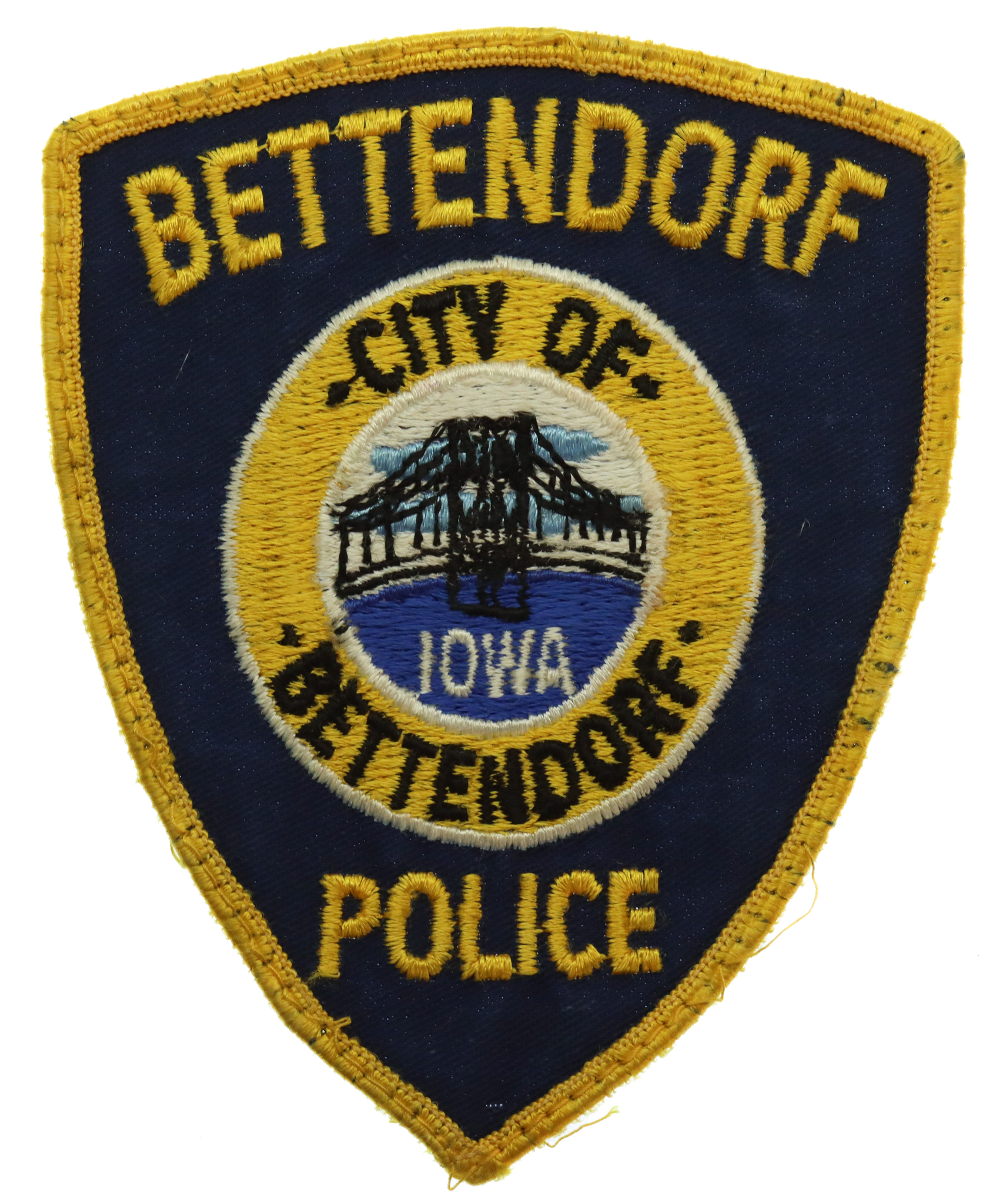 United States Bettendorf Iowa Police Cloth Patch Badge