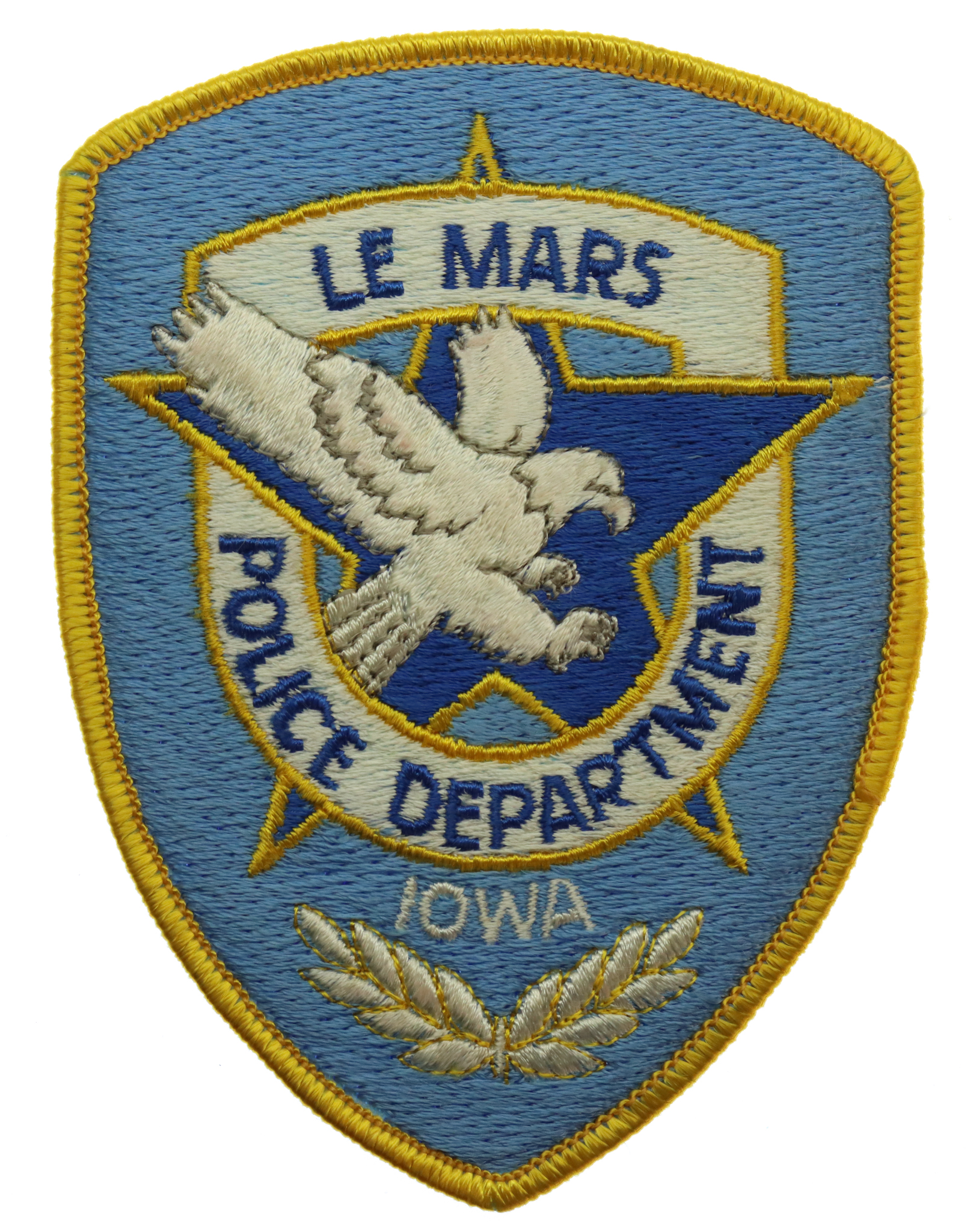 United States Le Mars Police Department Iowa Cloth Patch Badge