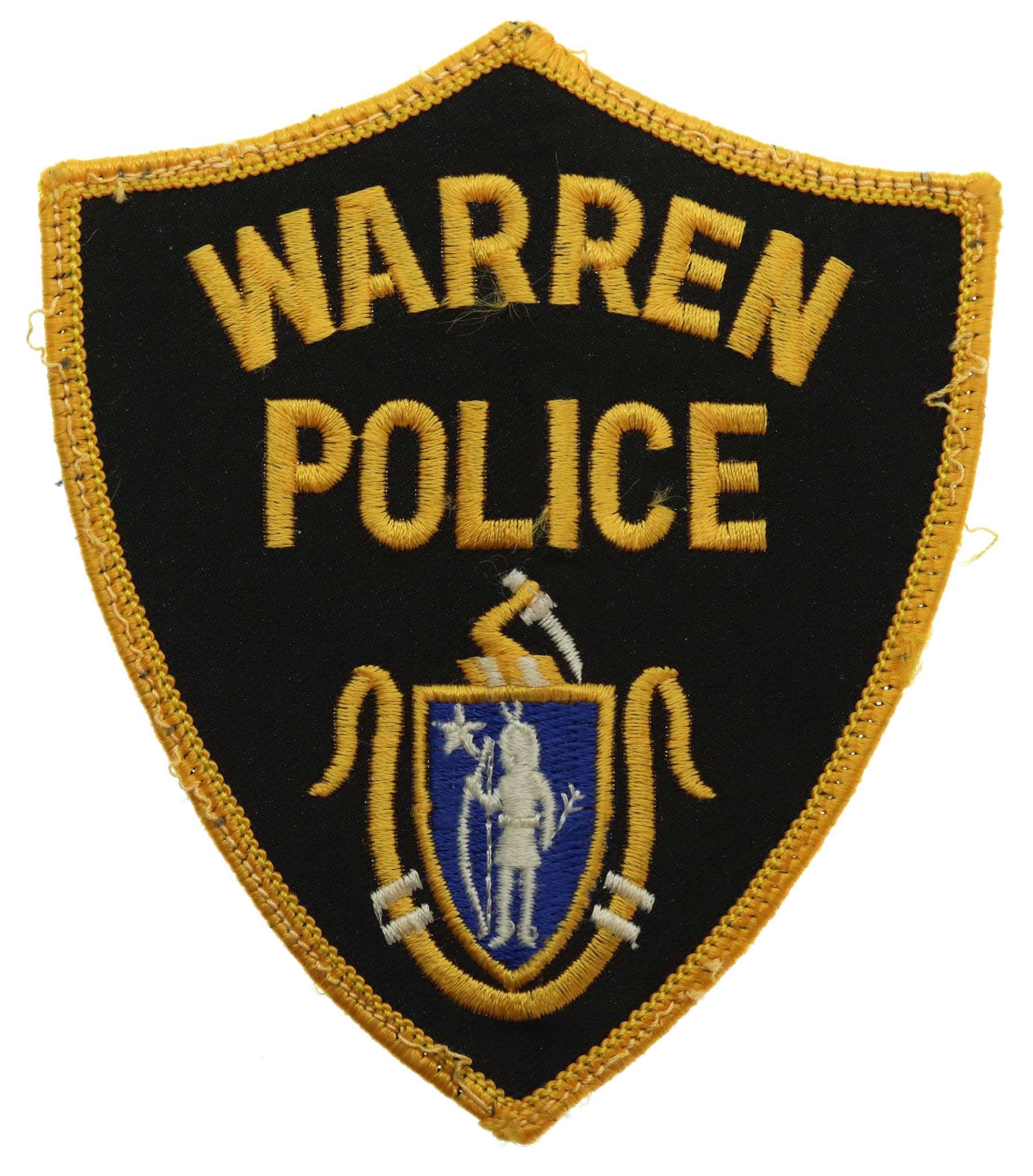 United States Warren Police Cloth Patch Badge