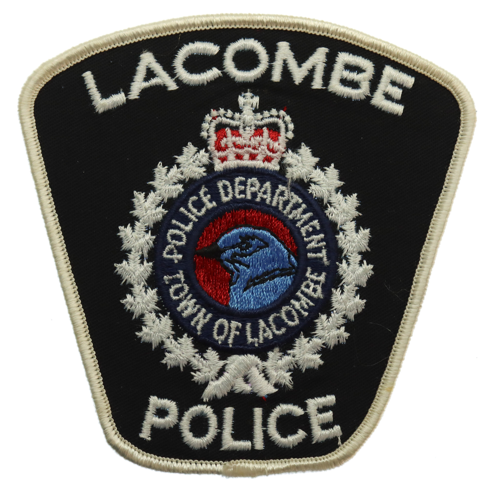 Canadian Lacombe Police Cloth Patch Badge