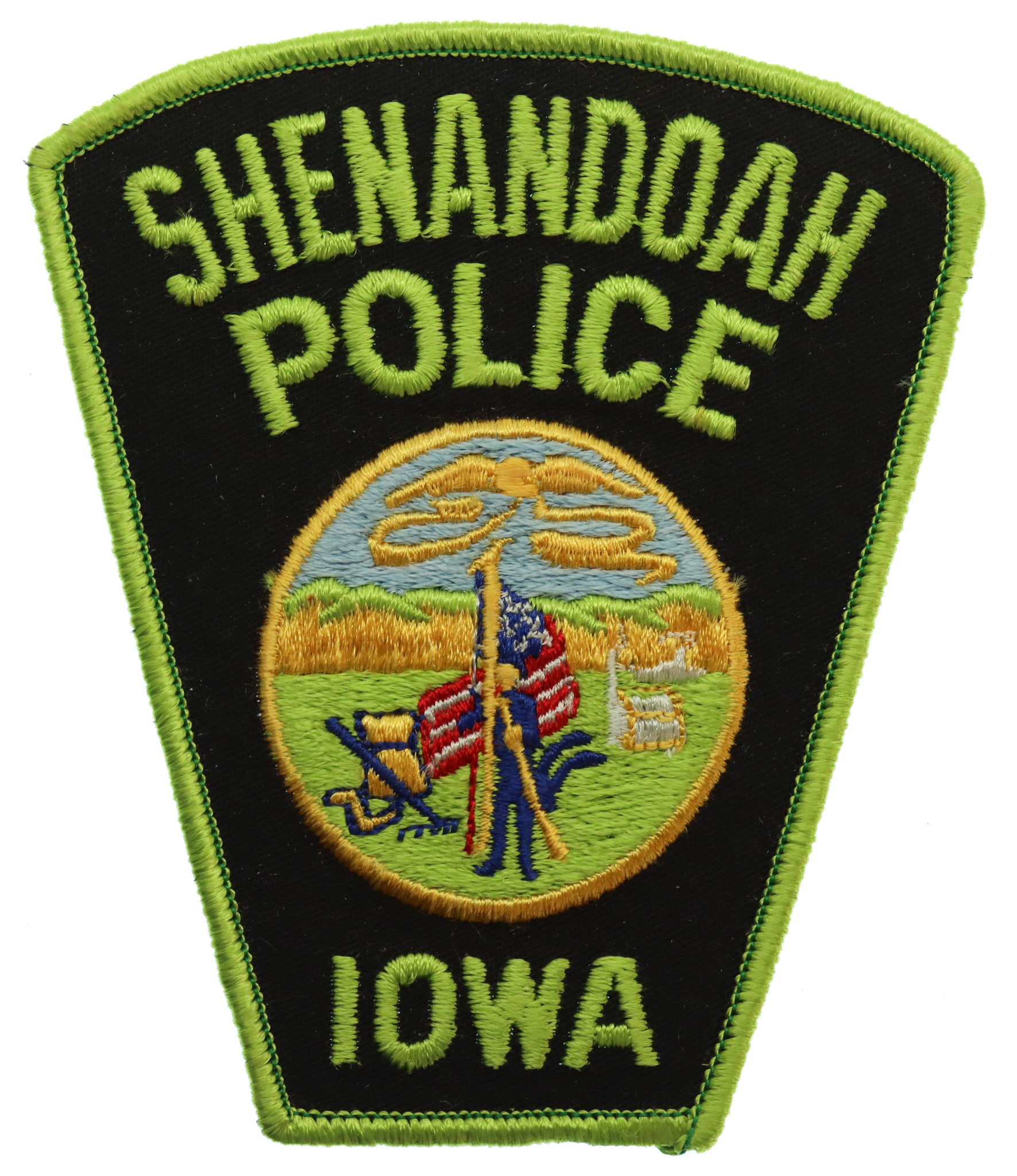 United States Shenandoah Police Iowa Cloth Patch Badge