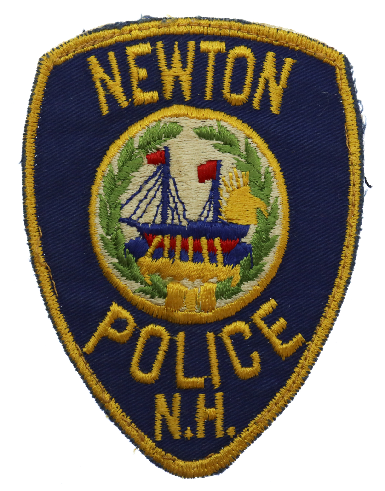 United States Newton Police N.H. Cloth Patch Badge