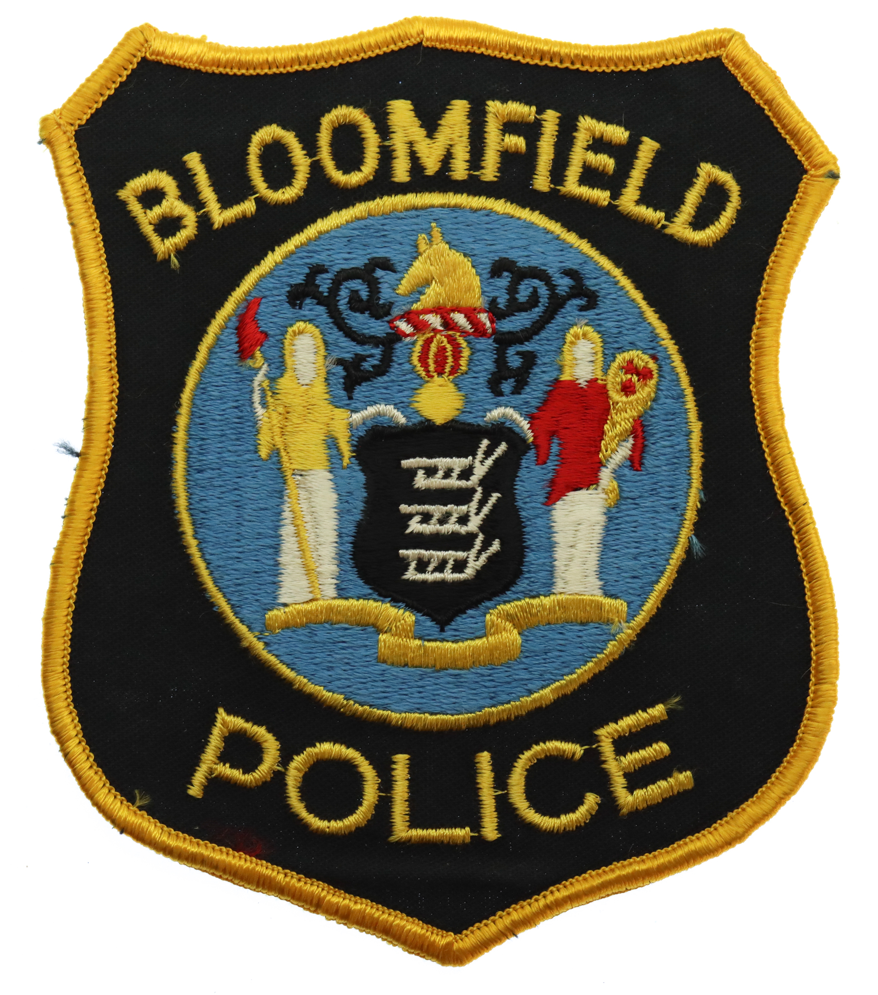 United States Bloomfield Police Cloth Patch Badge