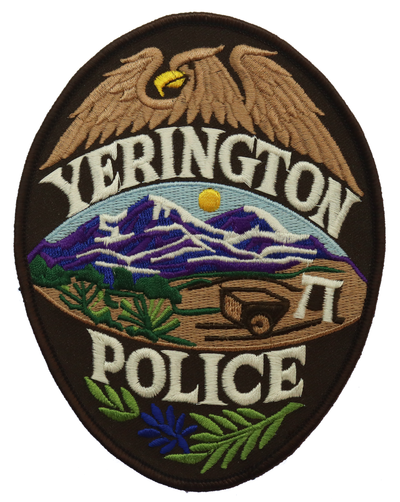 United States Yerington Police Cloth Patch Badge