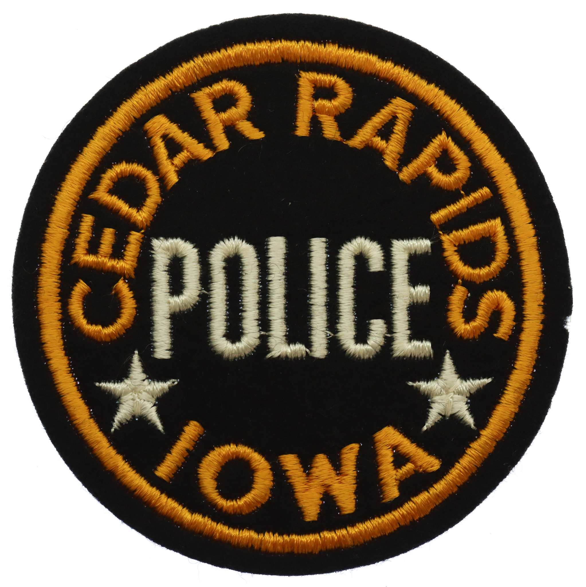 United States Cedar Rapids Iowa Police Cloth Patch Badge